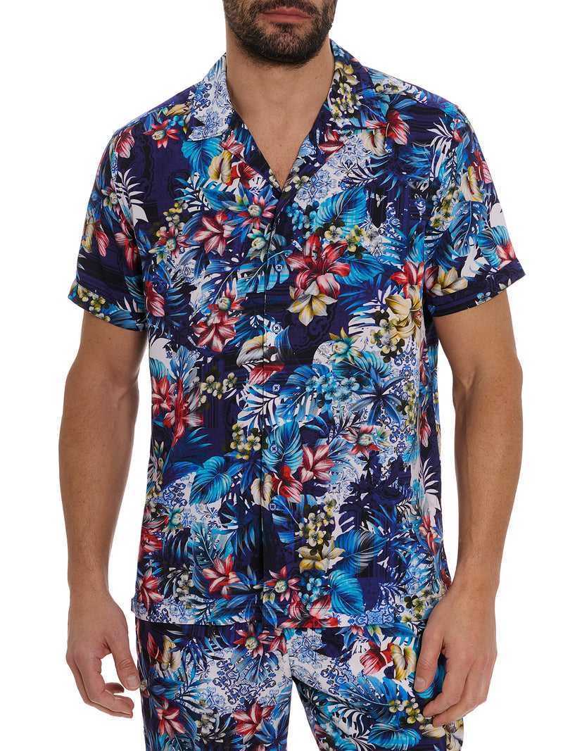 Robert Graham Merrick Short Sleeve Button Down Shirt Multi | 359QYUGBF