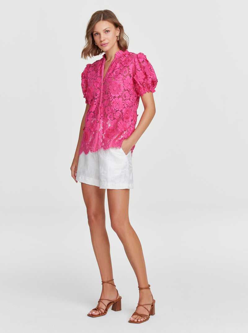 Robert Graham Mila Shirt Rosa | 795IVGKAW