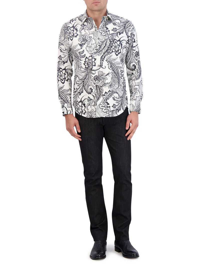 Robert Graham Nadeera Long Sleeve Button Down Shirt Bianche | 234CGKVNR