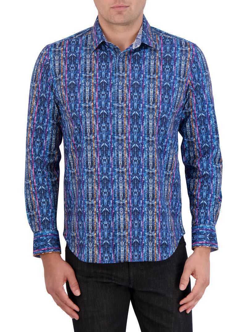 Robert Graham Oasis Motion Long Sleeve Knit Shirt Multi | 893BTGDUE