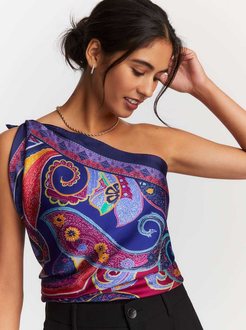 Robert Graham Paisley Swirl Silk Scarf Multi | 452SIWMZN