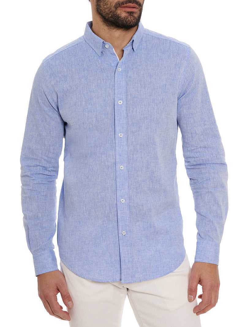 Robert Graham Palmer Long Sleeve Button Down Shirt Blu | 386PIYEMJ