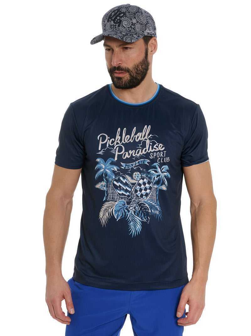 Robert Graham Pickle Sport Club T-shirt Blu Marino | 234XJRYDS