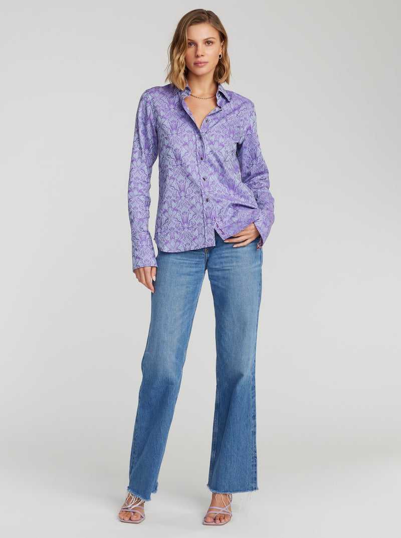 Robert Graham Priscilla Shirt Lilac | 780PBWJUY