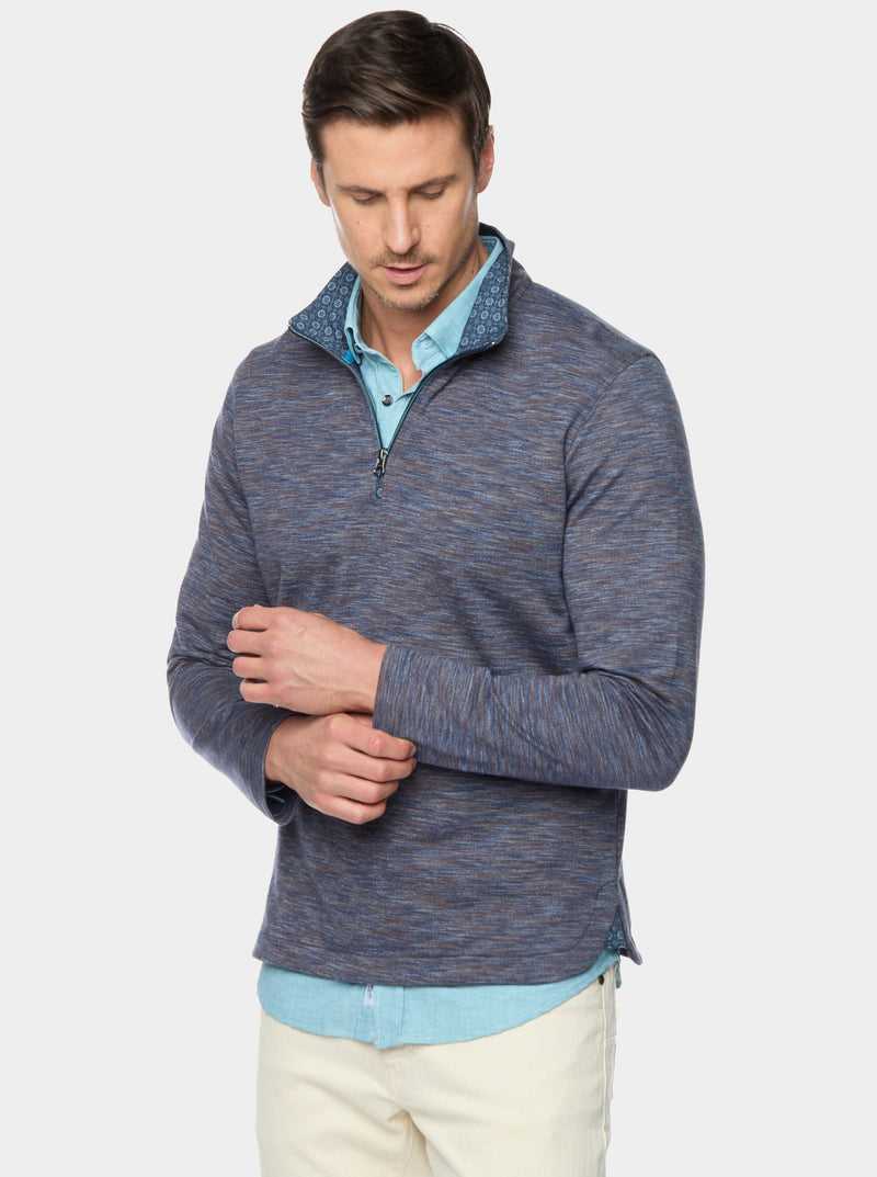 Robert Graham Remo Long Sleeve Knit 1/4 Zip Corallo | 941PBGFVO