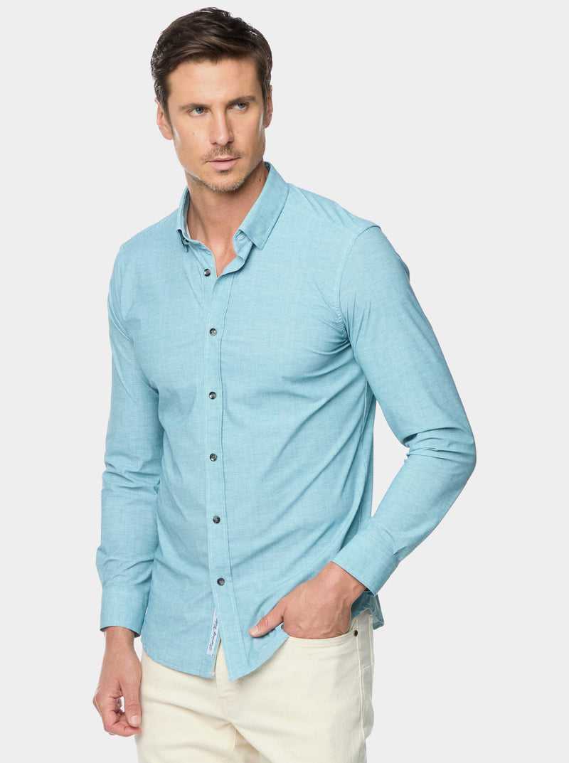 Robert Graham Renley Long Sleeve Button Down Shirt Teal | 642NZBDLW