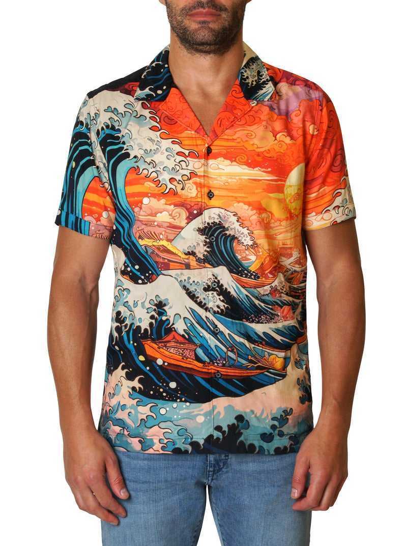 Robert Graham Ride The Wave Short Sleeve Button Down Shirt Multi | 342EXAUNM