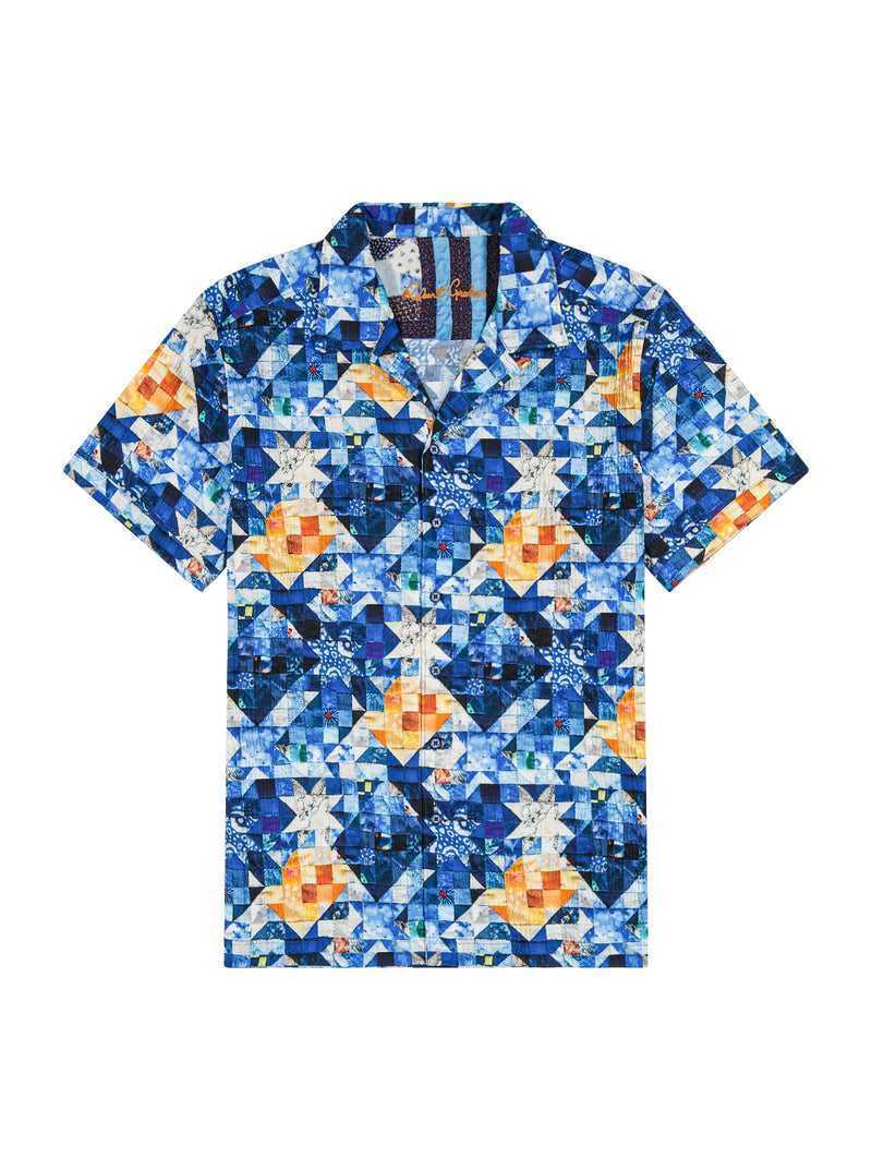 Robert Graham Sashiko Short Sleeve Button Down Shirt Multi | 107BHSTRM