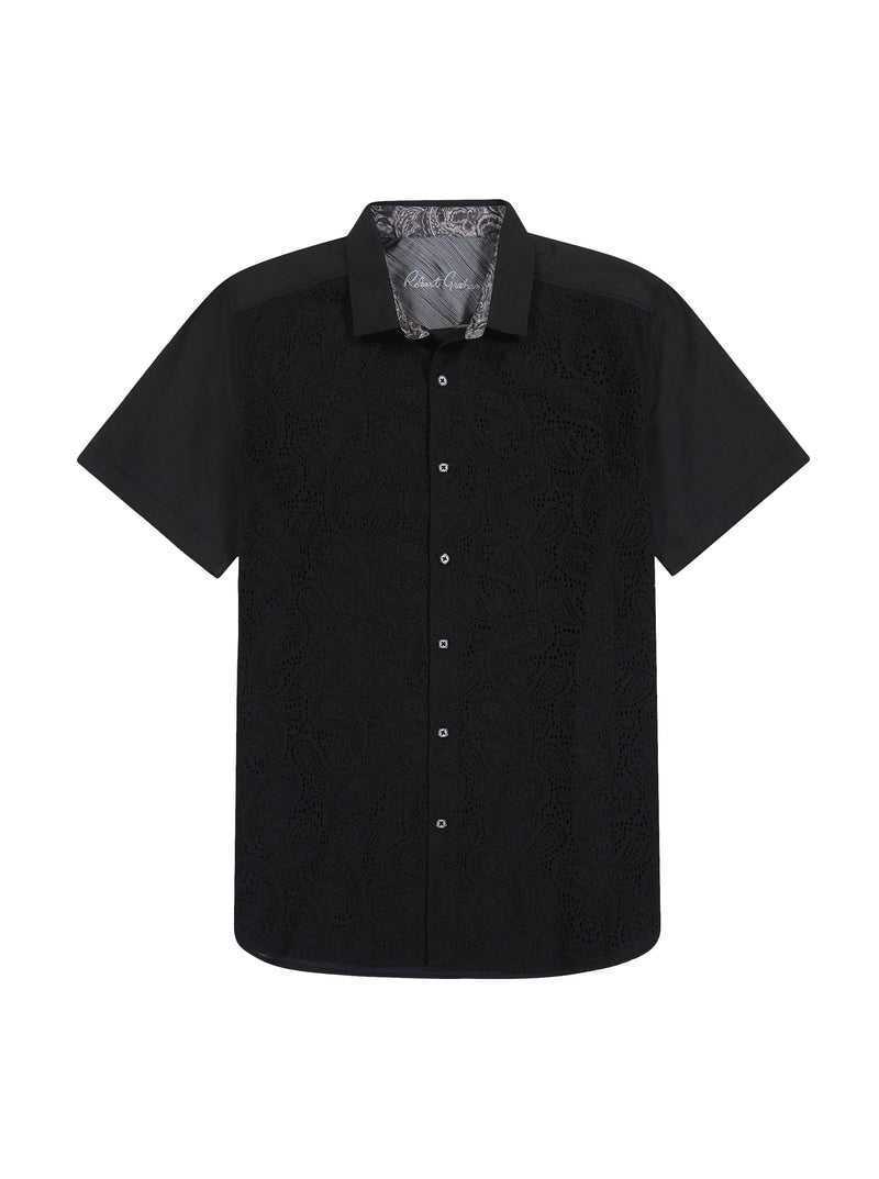 Robert Graham Sforza Short Sleeve Button Down Shirt Nere | 943UYCKLQ