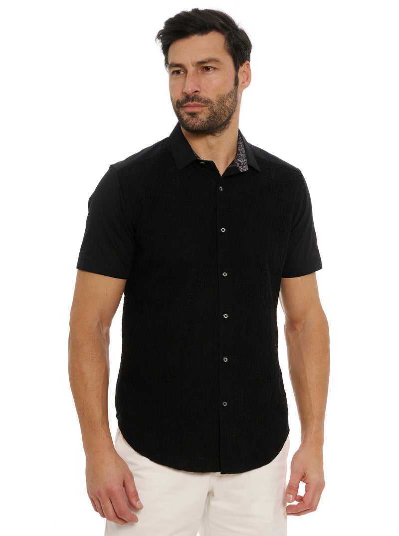 Robert Graham Sforza Short Sleeve Button Down Shirt Nere | 943UYCKLQ