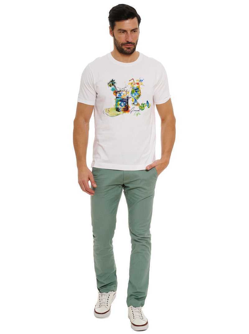 Robert Graham Sips And Spades T-shirt Bianche | 236ZQOBYM