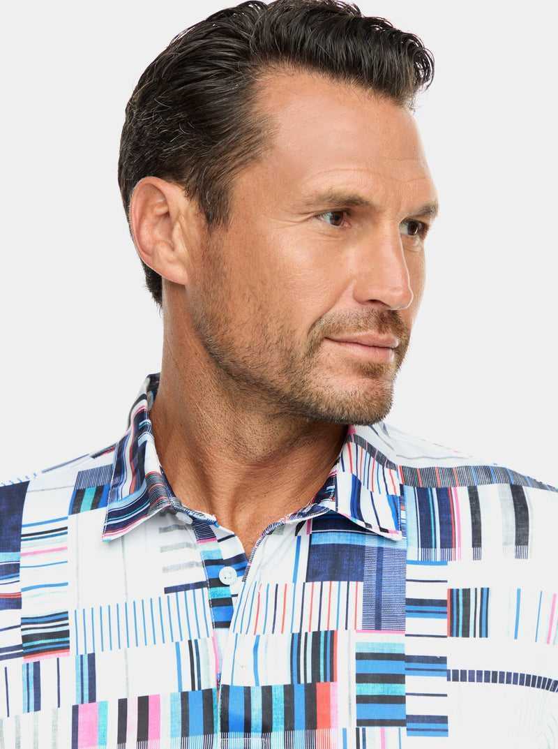 Robert Graham Siro Short Sleeve Knit Polo Multi | 718SCTHRD