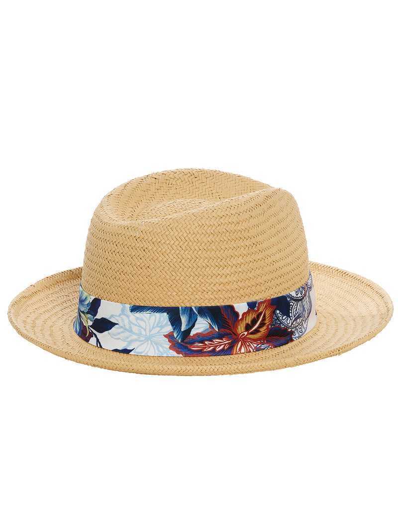 Robert Graham Straw Trilby Natural | 526DTSCNW