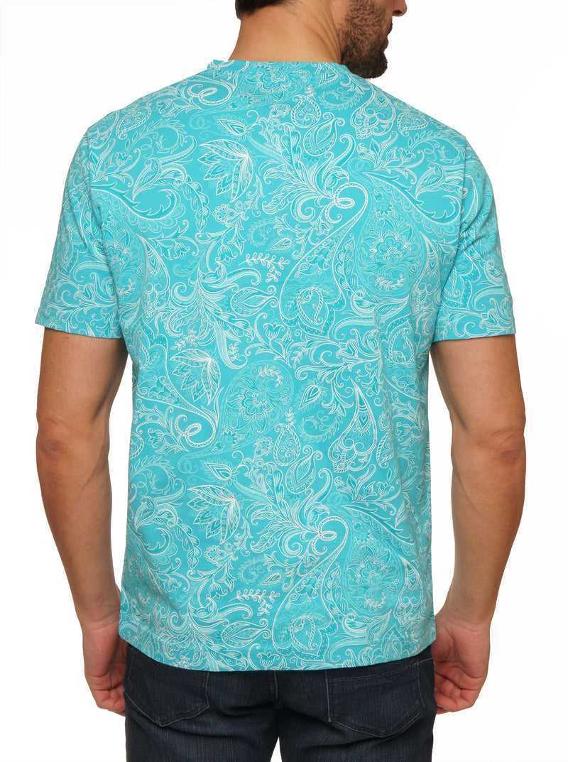 Robert Graham Swanson T-shirt Verde Acqua | 506LPBNDK