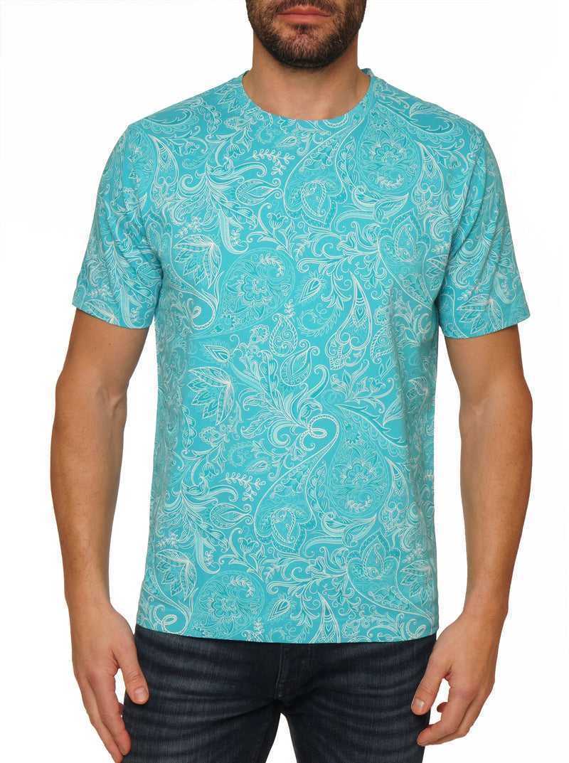 Robert Graham Swanson T-shirt Verde Acqua | 506LPBNDK