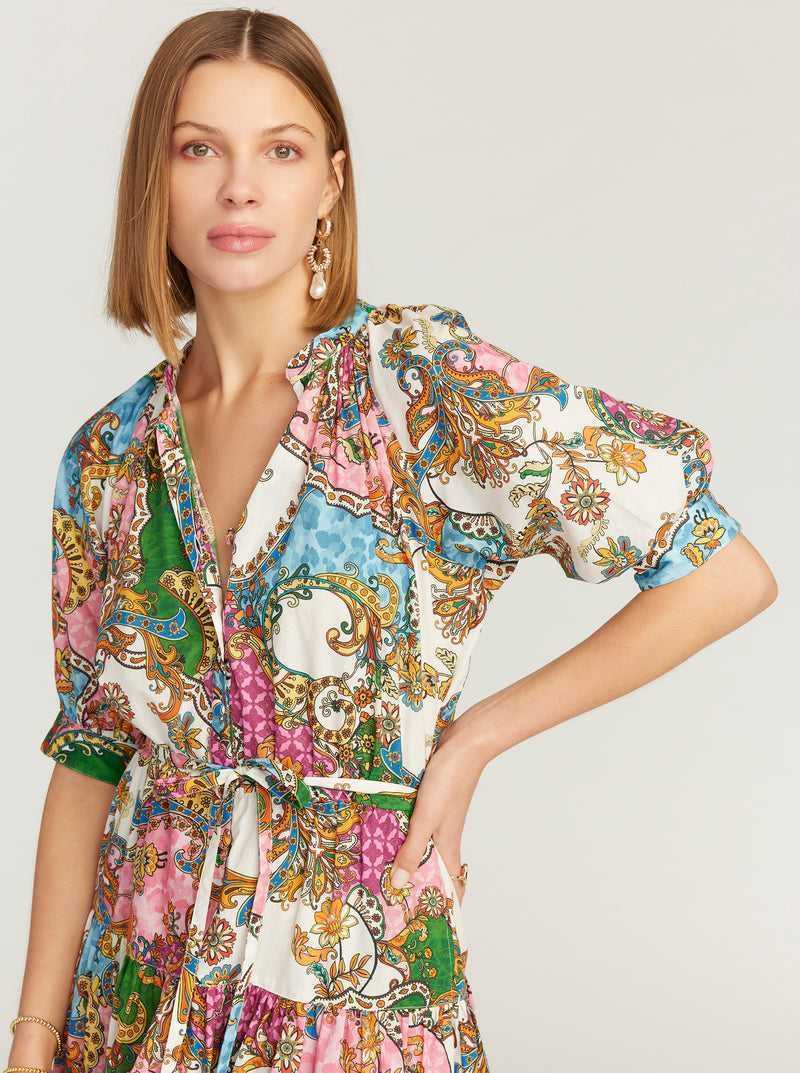 Robert Graham Sydney Short Sleeve Dress Multi | 928IWSHBG