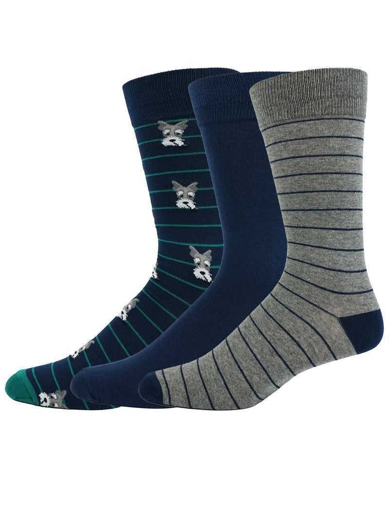 Robert Graham Terrier 3 Pack Socks Multi | 689DMVKGP