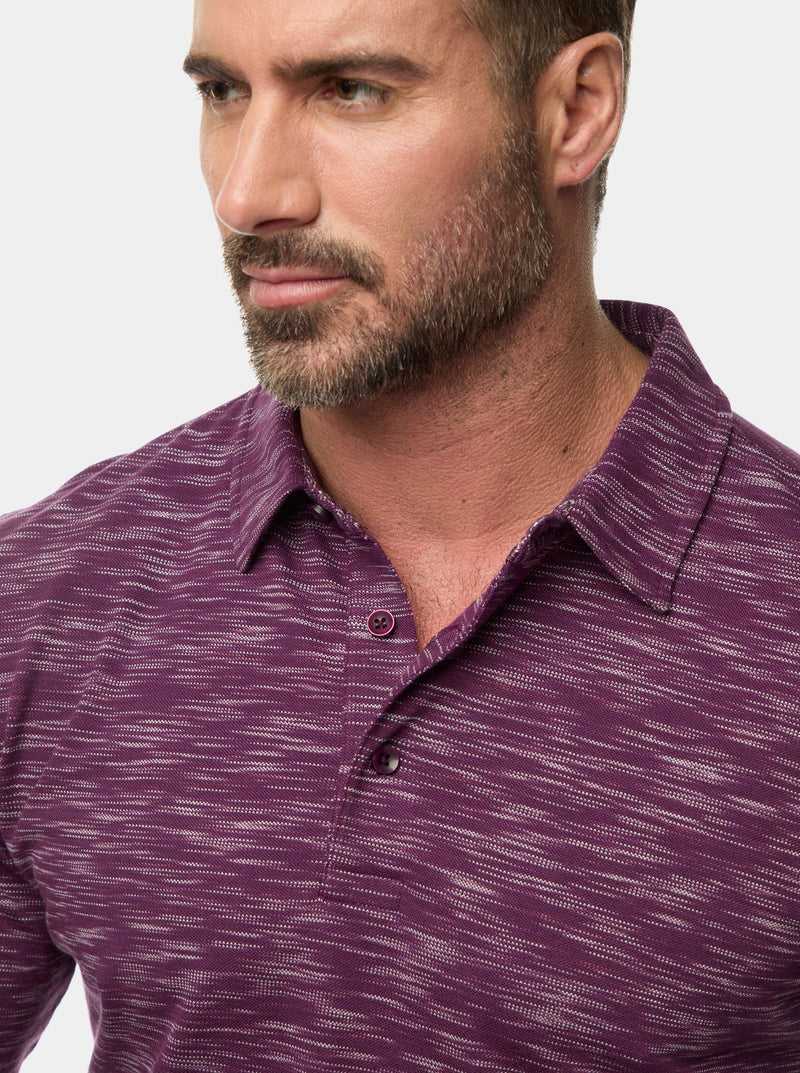 Robert Graham Thales Long Sleeve Polo Blu Marino | 154ZQIOLP