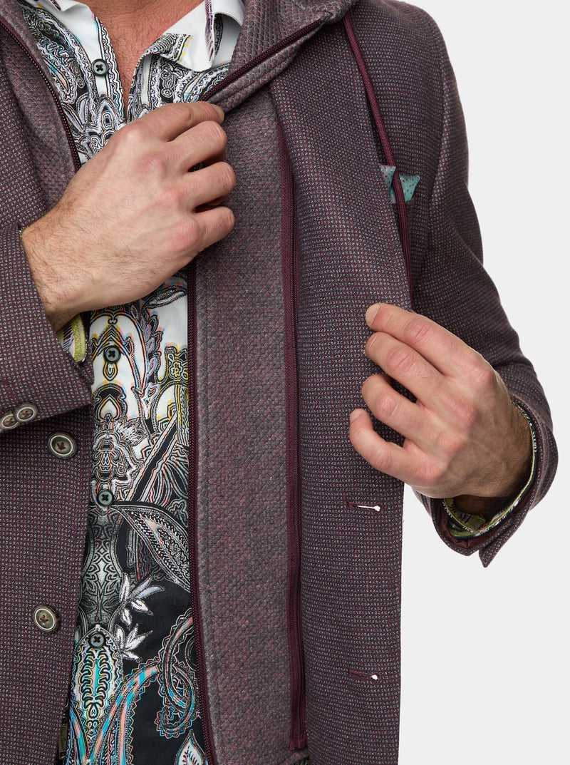 Robert Graham The Jetset Iii Woven Sport Coat Bordeaux | 397DBTZHX