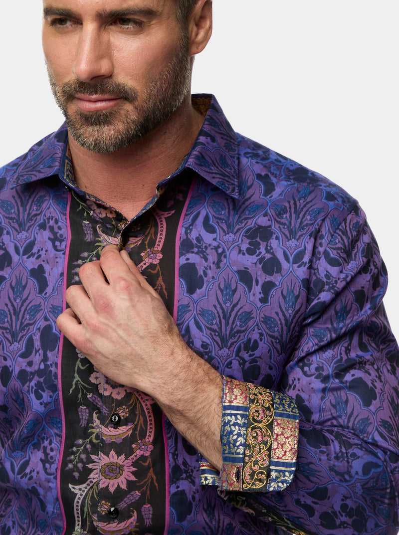 Robert Graham The Limited Edition Paso Doble Woven Shirt Tall Viola | 980QNCEXS