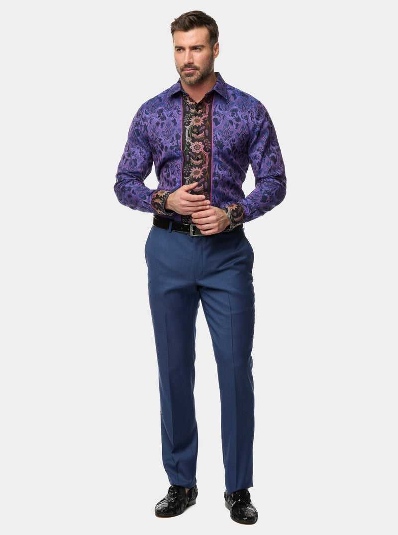 Robert Graham The Limited Edition Paso Doble Woven Shirt Tall Viola | 980QNCEXS