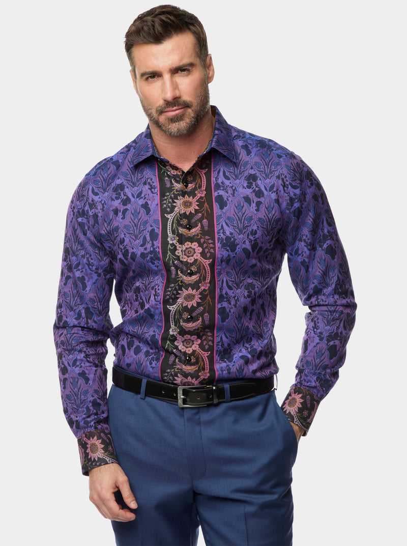 Robert Graham The Limited Edition Paso Doble Woven Shirt Tall Viola | 980QNCEXS