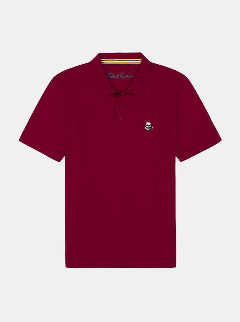 Robert Graham The Player Polo Bordeaux | 705BQAMHO