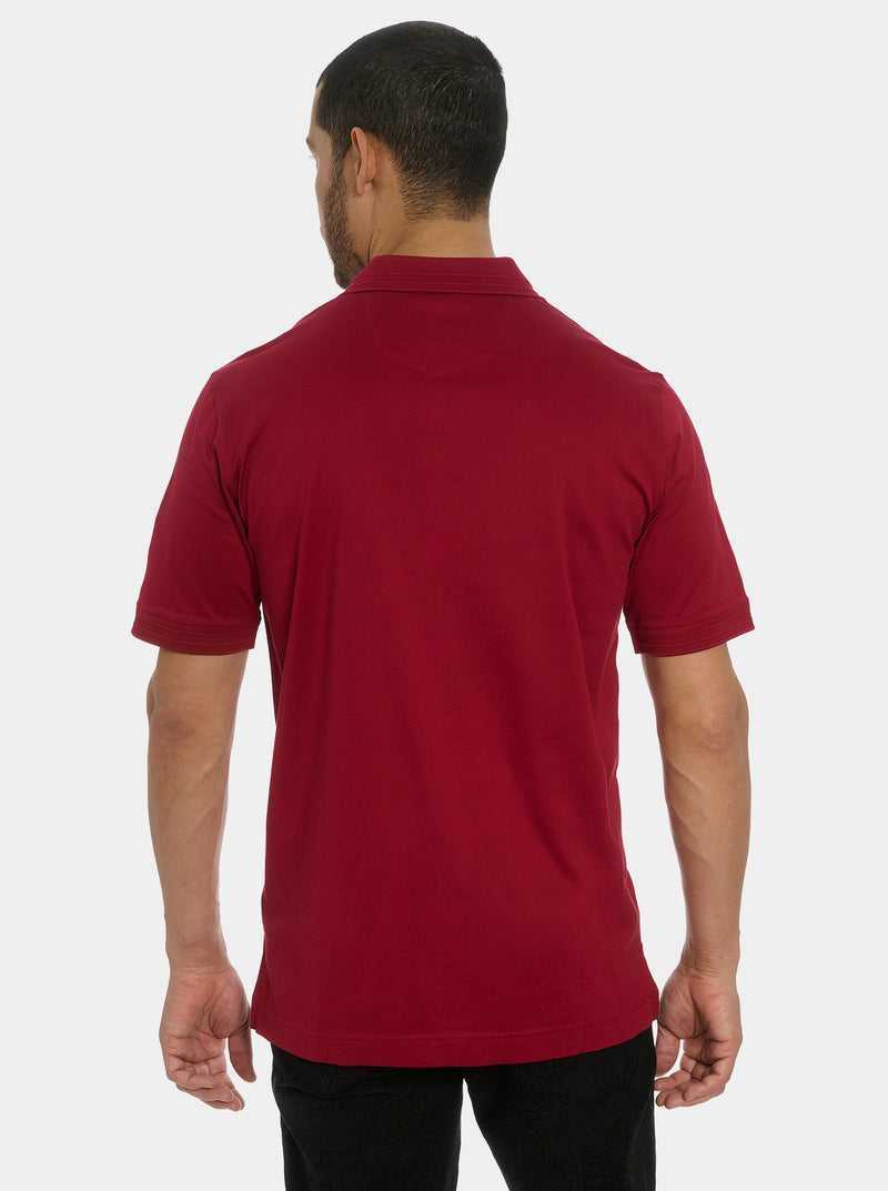 Robert Graham The Player Polo Bordeaux | 705BQAMHO