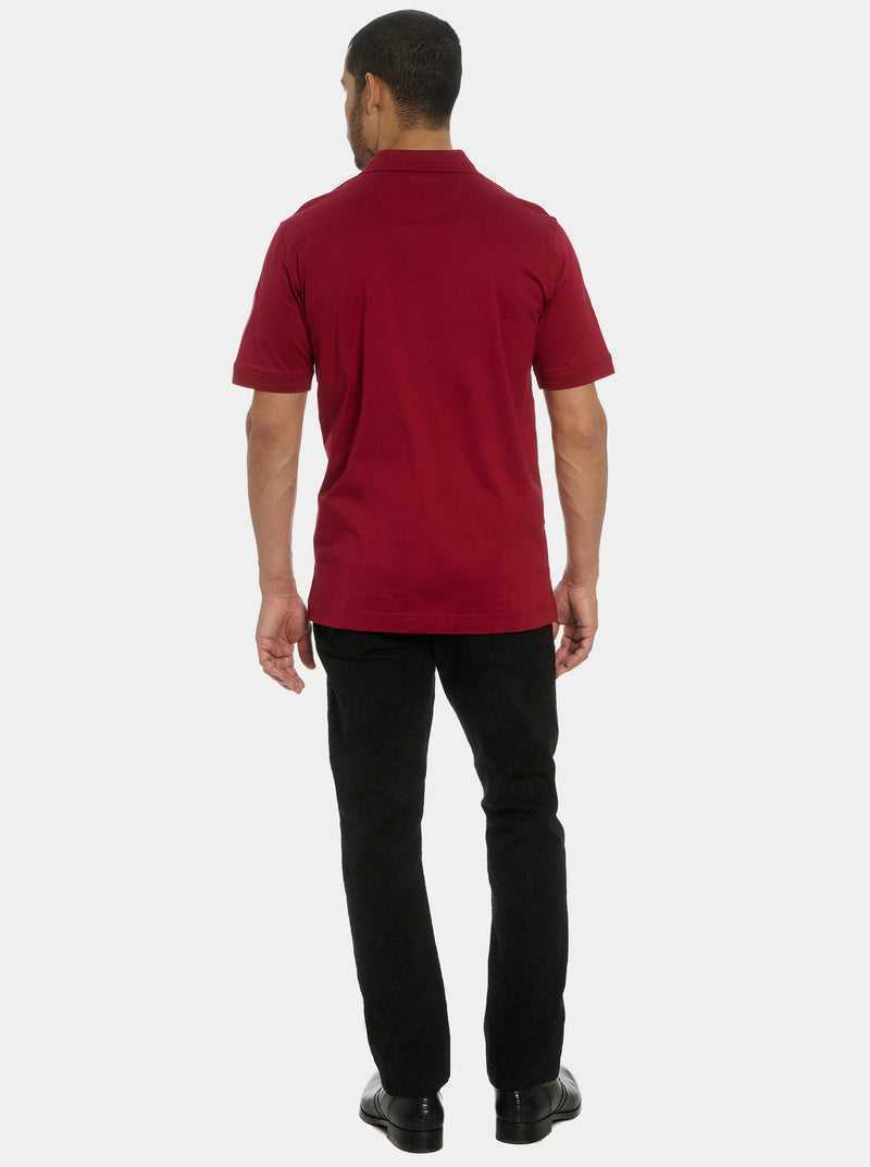 Robert Graham The Player Polo Bordeaux | 705BQAMHO