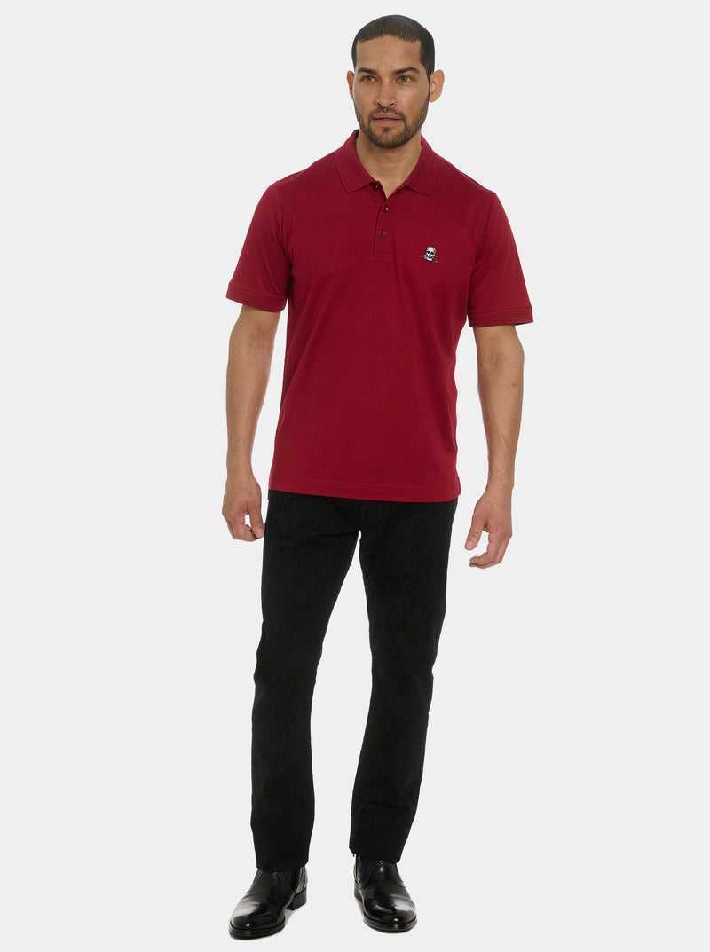 Robert Graham The Player Polo Bordeaux | 705BQAMHO