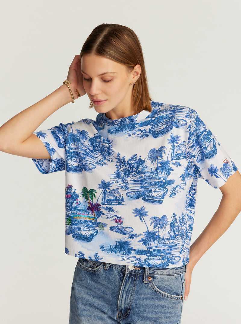 Robert Graham Toile De Joy T-shirt Blu | 764CQXITK