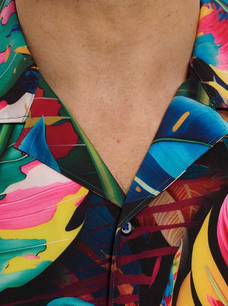 Robert Graham Toucan Short Sleeve Button Down Shirt Multi | 916IHOGWX