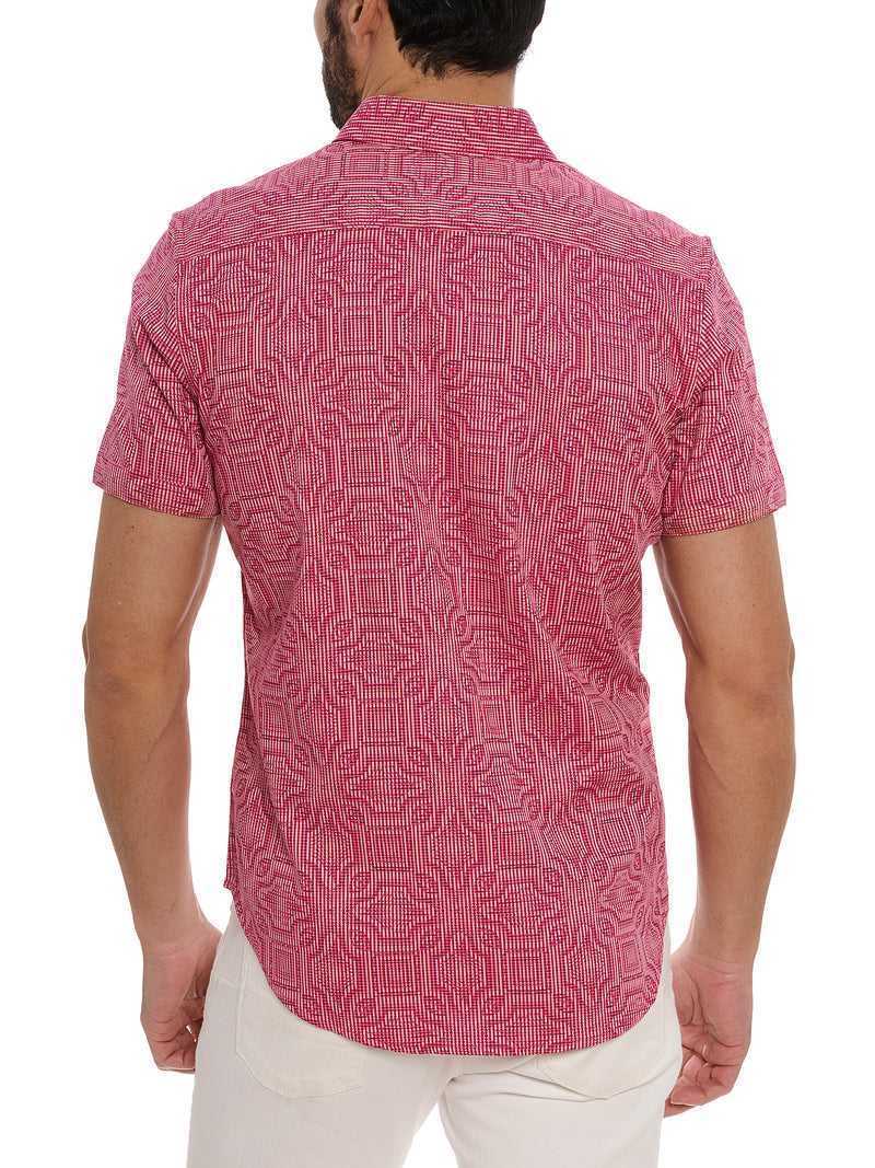 Robert Graham Voyage Short Sleeve Button Down Shirt Rosa | 542QZCLYP