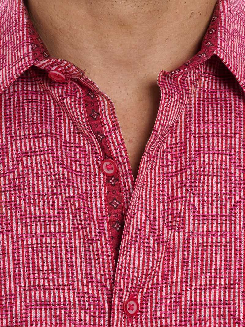 Robert Graham Voyage Short Sleeve Button Down Shirt Rosa | 542QZCLYP