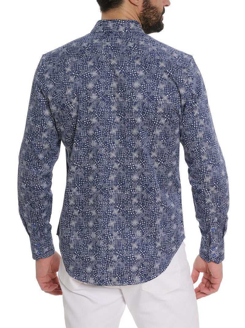 Robert Graham Walpon Long Sleeve Button Down Shirt Blu | 018NCSWRM