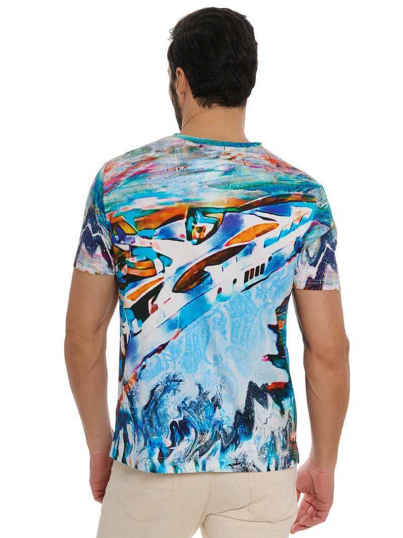 Robert Graham Yacht Trip T-shirt Multi | 062OAGRVQ