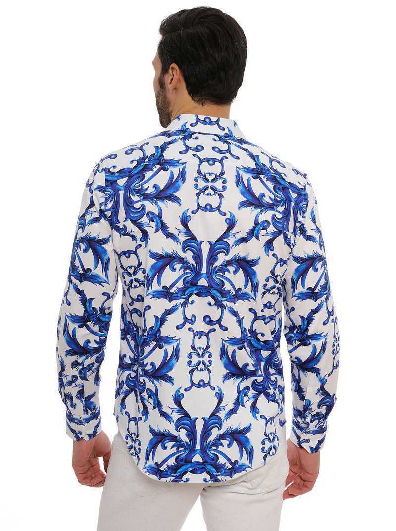 Robert Graham Zuma Long Sleeve Button Down Shirt Blu | 359RXCDNZ